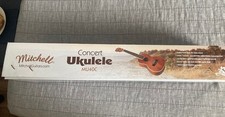 Mitchell MU40CPK Concert Ukulele Pack Natural Amber w/ Case Tuner  Manual