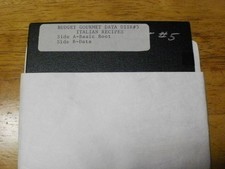 BUDGET GOURMET DATA DISK 5 ITALIAN RECIPES ATARI 800 XL XE