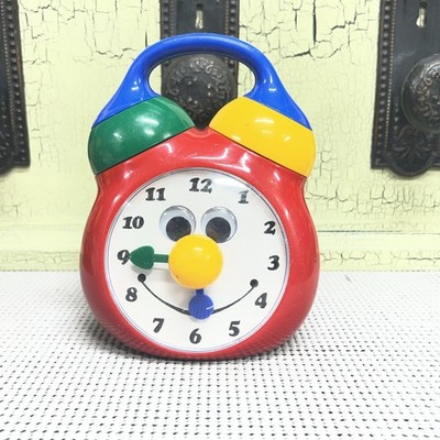 Vintage TOLO Toys Musical Tick Tock Clock - Baby Einstein Era - Works!