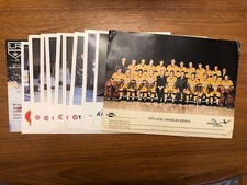 (10) 1970 1985-1986 to 2000 Los Angeles Kings Team Photo Lot Gretxky VG to EX+