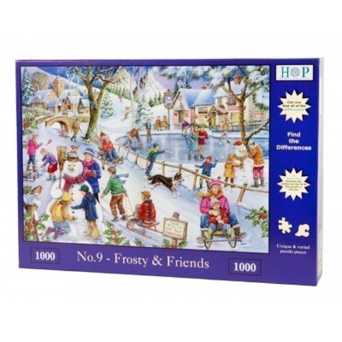 Brand New House of Puzzles No.9 Frosty and Friends 1000 Piece Jigsaw Puzzle Gift