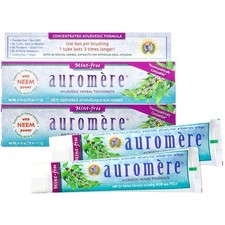 Ayurvedic Herbal Toothpaste, Mint Free - Vegan, Natural, Non GMO, Fluoride Fr...