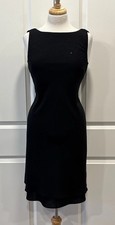Vintage 90s Dress Women Sz 10 Beaded Y2K Black Romantic Goth Feminine