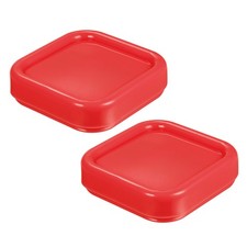 2pcs Magnetic Pin Cushion Square Sewing Pin Holder Storage Case Tool, Red
