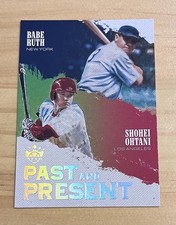 2018 Panini Diamond Kings Babe Ruth Shohei Ohtani Past and Present Rookie RC