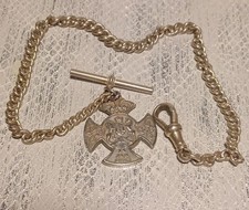 Solid Silver Albert Chain ,The Green Howards(Yorkshire Regiment) 1893