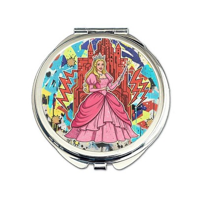 Street Art Glinda the Good Kompaktspiegel. Zauberer von Oz Stil Fantasy Teen Geschenk