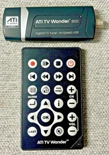 ATI TV Wonder HD 600 USB 2.0 TV Tuner Video Capture Device Plus Remote No Cords