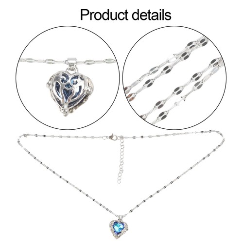 Elegant Heart Necklace Three Dimensional Design Ideal for Fashion Lovers - Picture 14 of 31