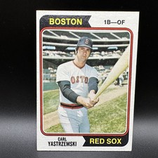 1974 CARL YASTRZEMSKI TOPPS #280 VINTAGE BASEBALL CARD, BOSTON RED SOX - HOF