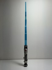 Star Wars Hasbro 2006 Obi Wan Kenobi Blue Force Action Spring Lightsaber