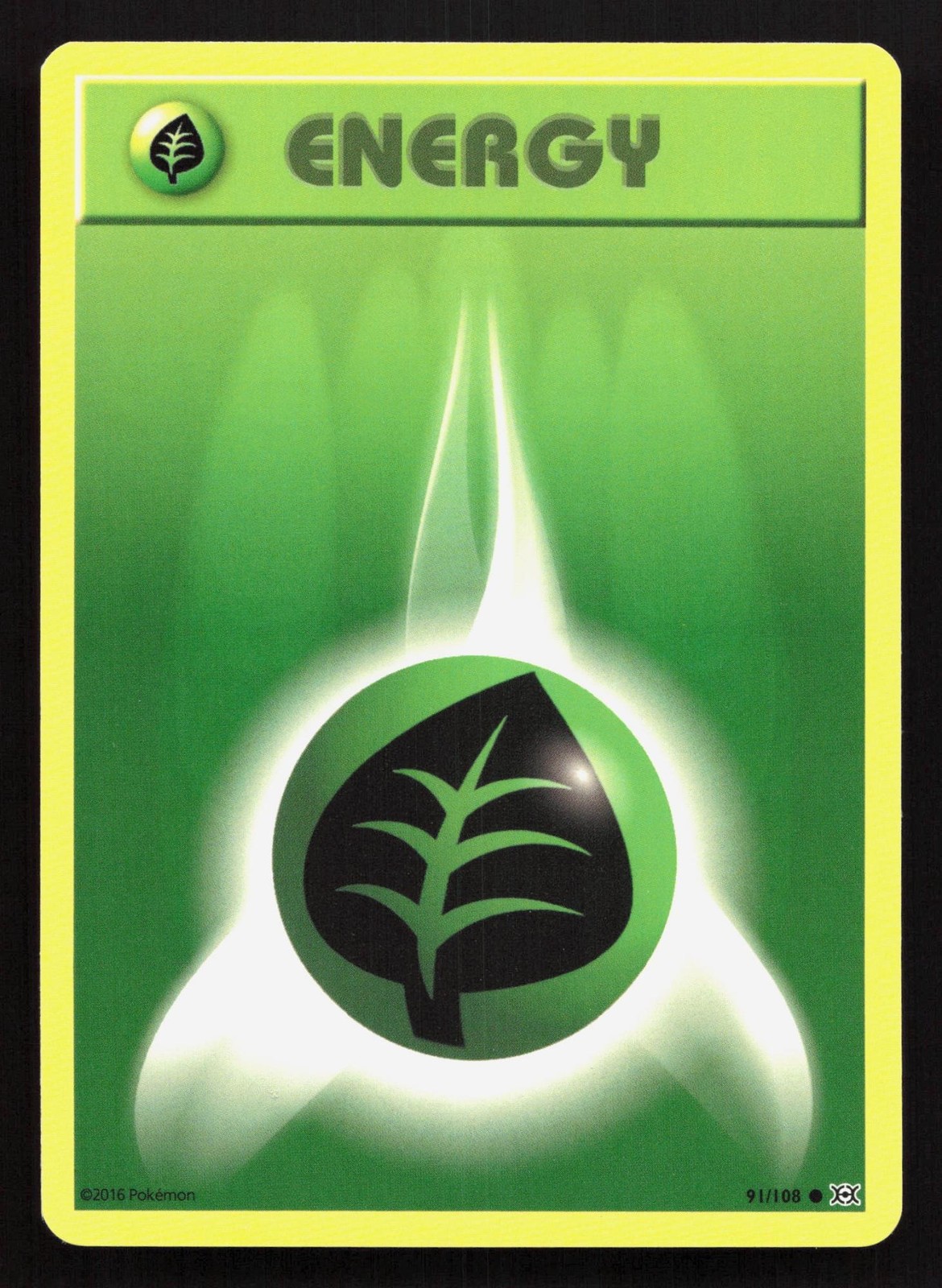Grass Energy 91/108 Evolutions LP Pokemon Card TCG
