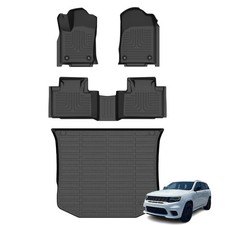 Floor Mats  Cargo Liner for Jeep Grand Cherokee 2016-2021, All Weather Autom...