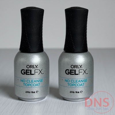 Orly Gel FX No Cleanse Gel Top Coat 0.6 Fl oz (Pack of 2)