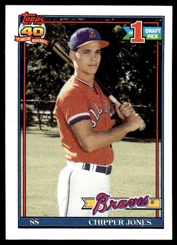 1991 Topps Chipper Jones Rookie #333 PACK FRESH