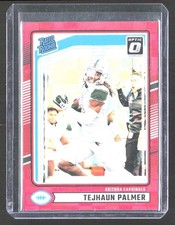 2024 Donruss #384 Tejhaun Palmer Optic Rated Rookies Preview Red Pandora