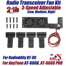 Cooling Fan Kit For AnyTone AT-6666,AT-6666 PRO Radioddity QT-80 CB Radio SR-447