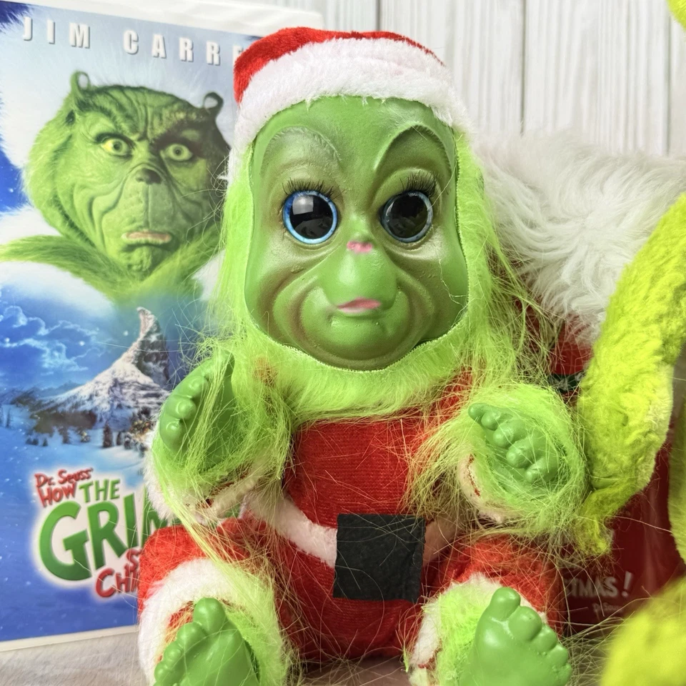 How The Grinch Stole Christmas Lot Of 6 VHS Hanna Anderson PJ Pants Baby Grinch Foto 2 de 4