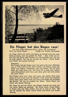 AK Ein Flieger hat den Bogen raus! aus dem Film Quax der Bruchpilot 