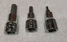 3pc S-k 38 Drive 516-732-18 Hex Socket Set Sae Usa 