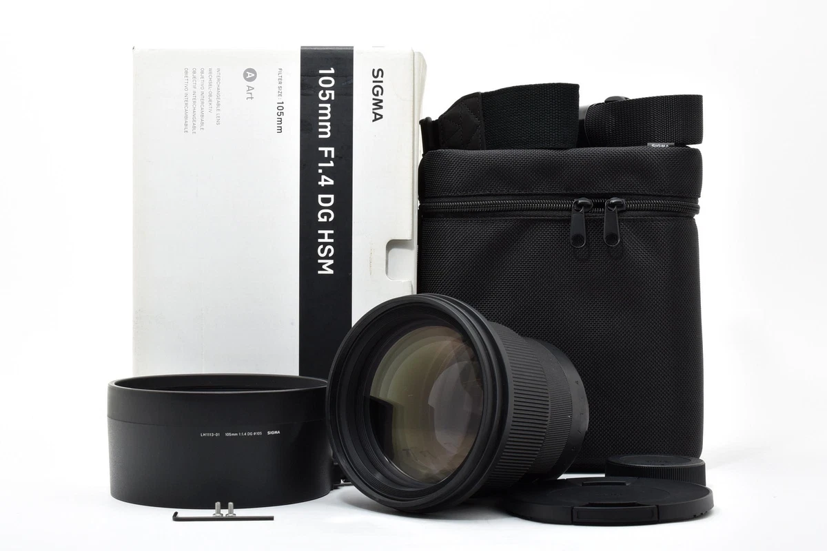 美品 SIGMA 105mm f1.4 DG HSM nikon fマウント SIGMA 105mm F1.4 DG HSMを無接点アダプターでZ6iiに繋ぐ奮闘記[外観