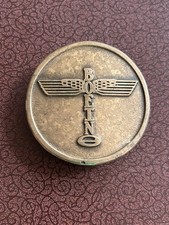 Boeing Airplane Company Solid Brass Vintage Belt Buckle