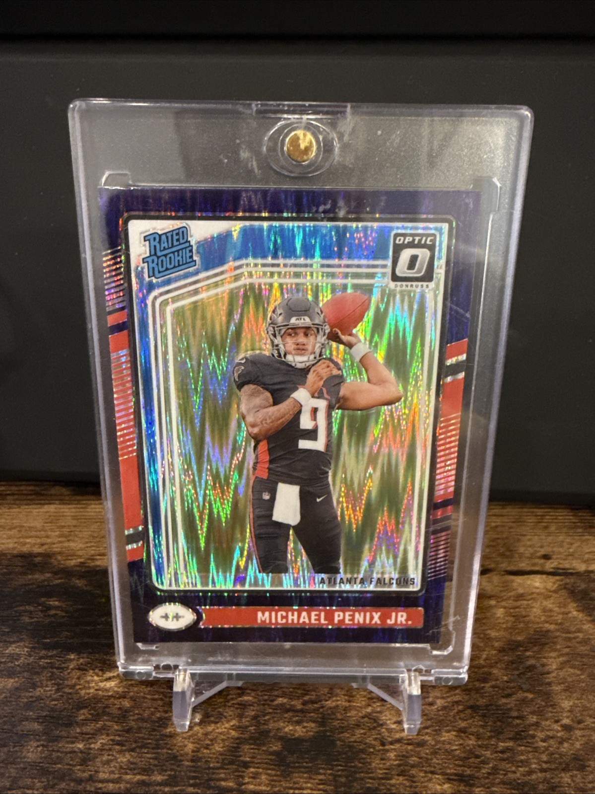 2024 Panini Donruss Optic Rated Rookie Michael Penix Jr. #279 Purple Shock Prizm