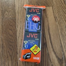BRAND NEW and SEALED 2 pack of JVC EHG TC-30 VHS-C Video Tapes