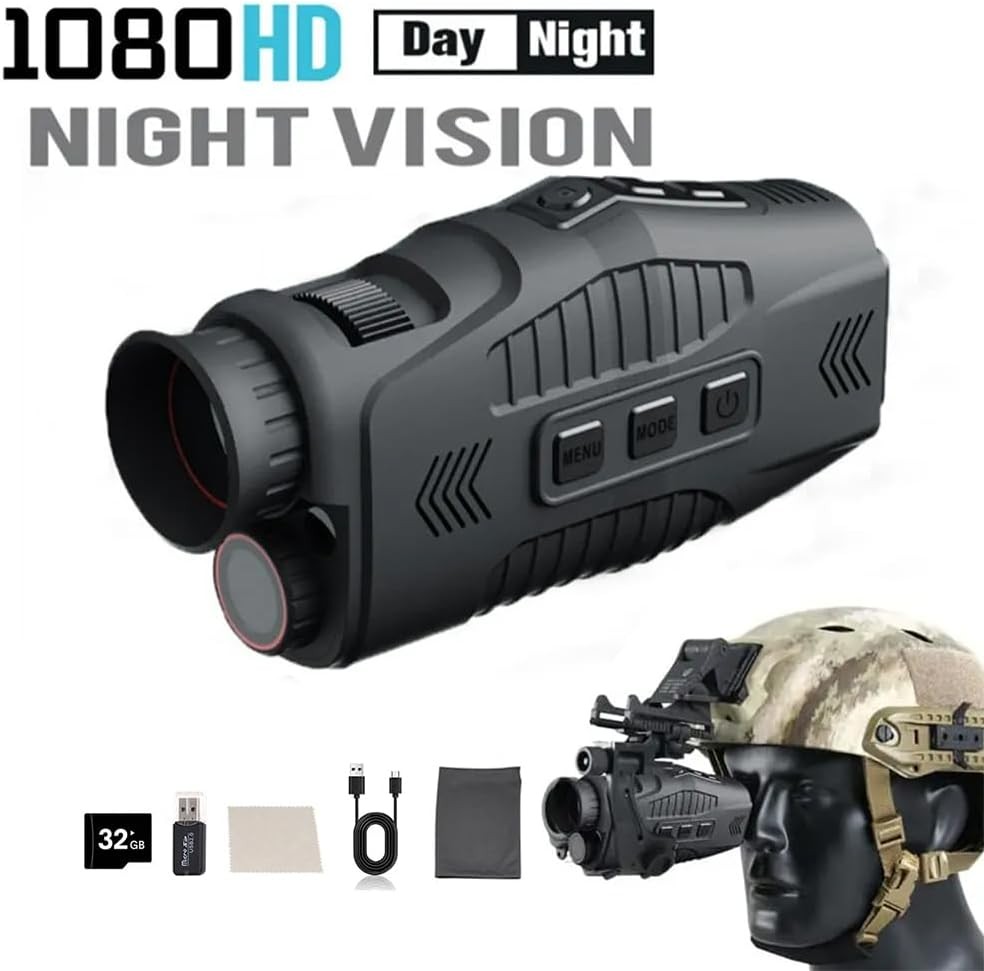 Infrared Thermal 5x Digital Zoom&1080p Night Vision Goggles