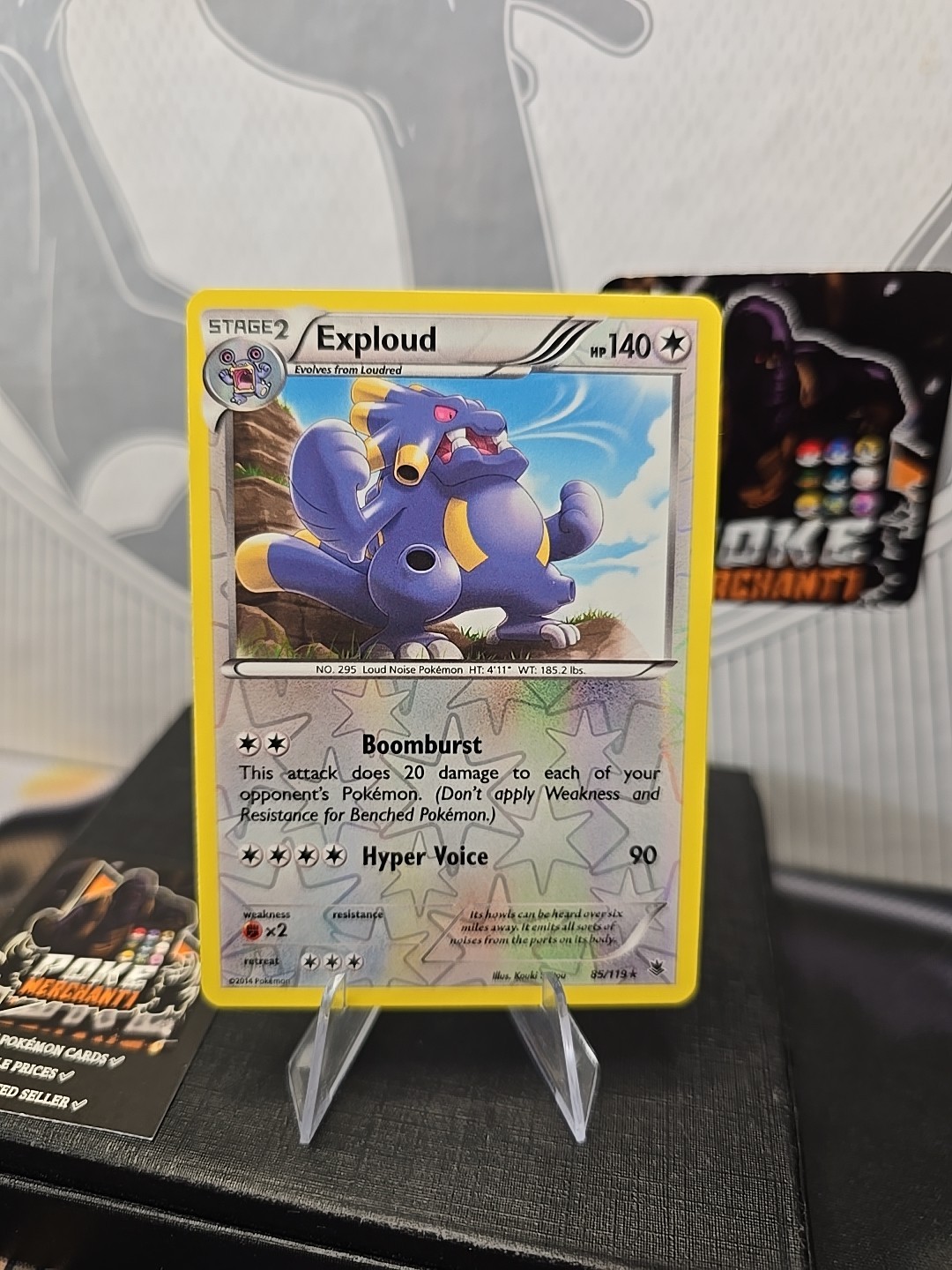 Exploud 85/119 Reverse Rare Holo XY Phantom Forces Vintage Pokemon Cards Mint NM