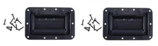 (2 PACK) PROCRAFT TYH-04K Spring Loaded BLACK Recessed Case Handle w/Screws