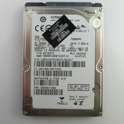 ORIGINAL 2,5'' 320 GB SATA HDD Festplatte HTS725032A9A364 Hard disk  