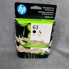 HP Ink Cartridge 63 Combo Pack Blk Tri New Genuine Unopened Warranty end SEP2025