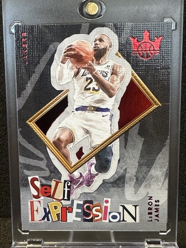 Lebron James 2024-25 Panini Court Kings Red Self Expression #8 80/149 Lakers