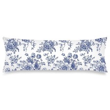 Blue and White Porcelain Floral Body Pillow Cover 20x54 Pillow Cases Vintage ...