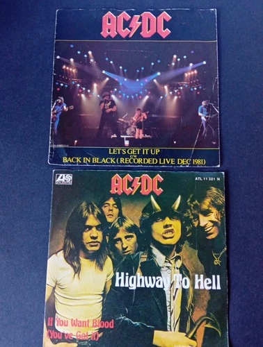 AC/DC Vinyl X 2 7" singles.