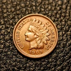 (ITM-8380) 1909-P Indian Cent ~ AU Condition ~ COMBINED SHIPPING!