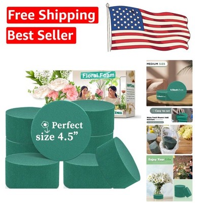 Versatile 8 Pcs Green Floral Foam Blocks: Perfect for DIY Flower Arranging