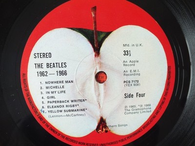 The Beatles - RED ALBUM 1962-1966 UK PCSP 717 2LPs gat Vinyl vg+