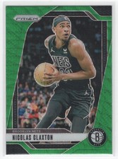 #38 2024-25 Prizm GREEN WAVE + Nicolas Claxton Brooklyn Nets