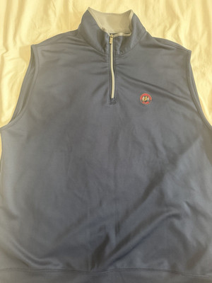 Hyannisport Golf Club Antigua XXL Blue Sleeveless Quarter Zip Vest
