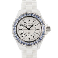 CHANEL J12 33Mm H1179 White Case Size 33mm Ladies Used Watch #51026
