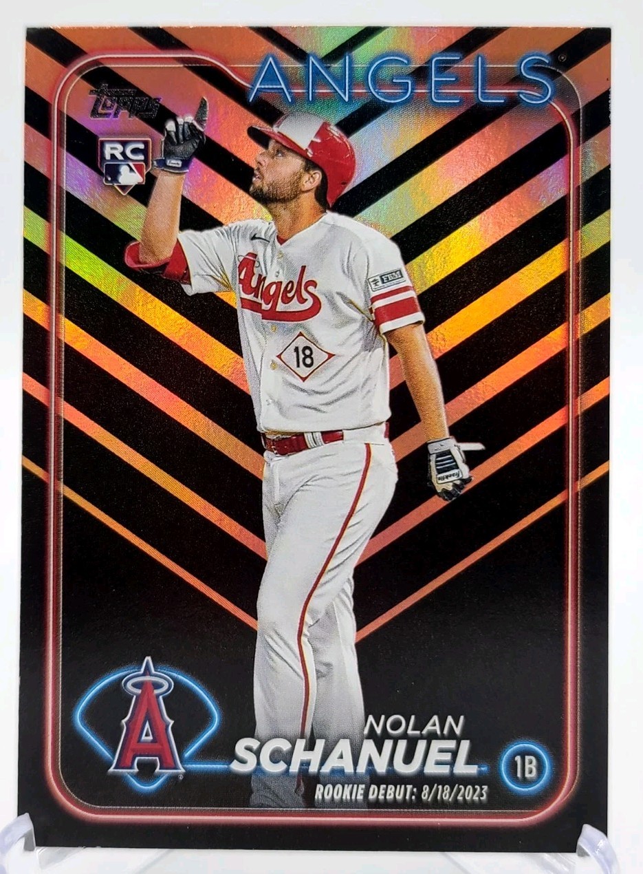 2024 Topps Update #US193 Nolan Schanuel Orange and Black Foil