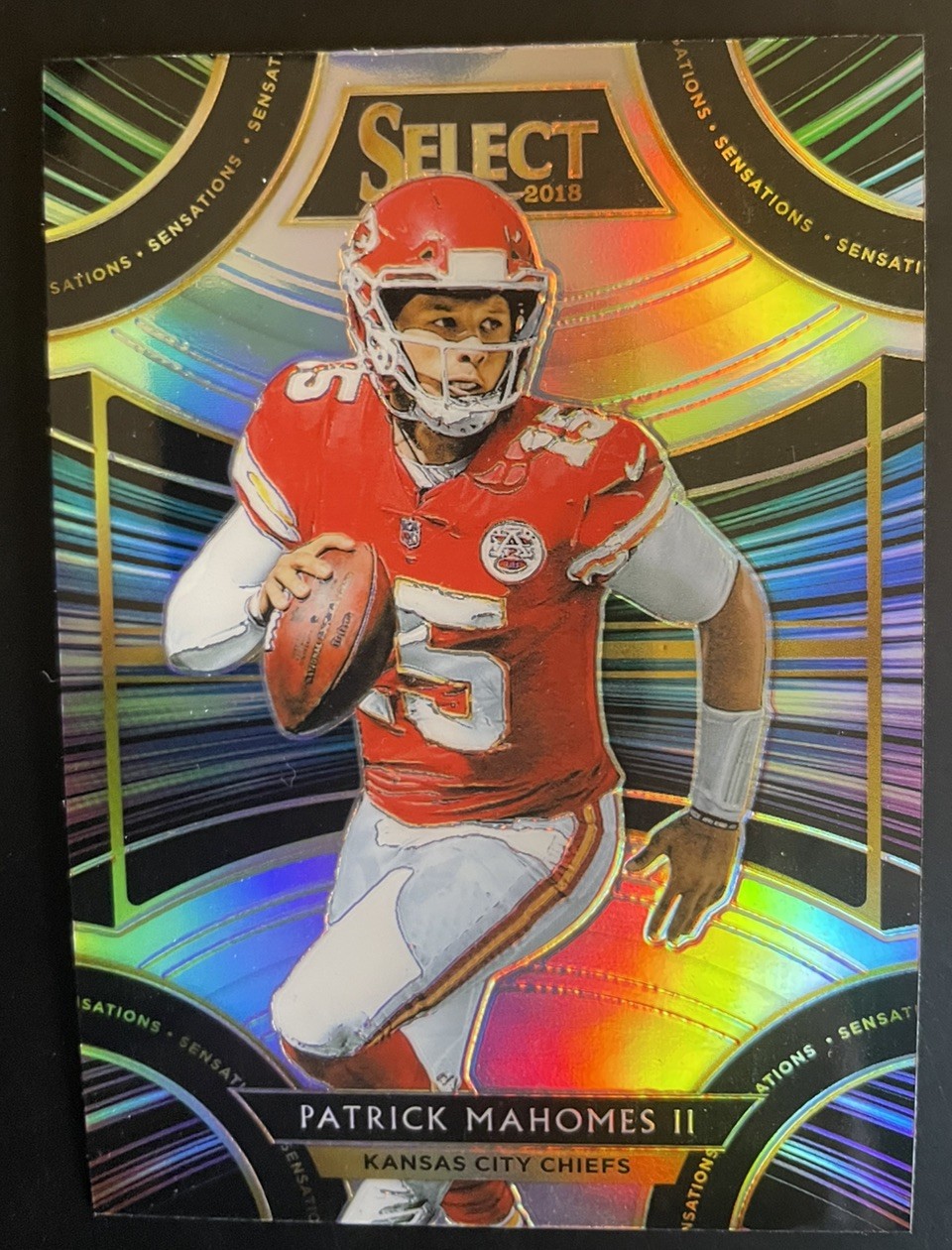 2018 Panini Select - Sensations Patrick Mahomes II #SE-3 Silver Prizm