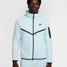 Nike Tech Fleece Windrunner Glacier Blue Full Zip Hoodie HV0949-474 Men  s XL