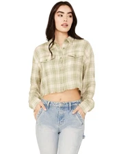 Cleo + Wolf Women's Long Sleeve Cropped Shirt - CLSP23W68