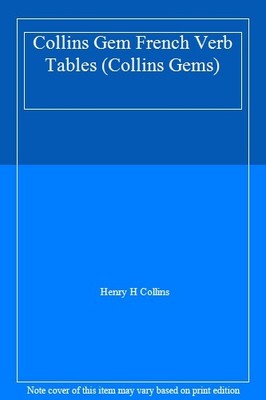 Collins Gem French Verb Tables (Collins Gems),Henry H Collins