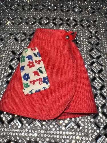 Vintage 60’s Barbie SKIRT #1624 Clothes Fun At The Fair 1965 Red w/ Pocket Japan