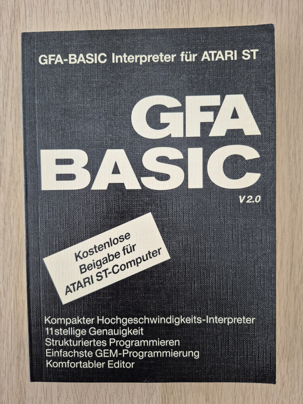 ✅ GFA-BASIC Interpreter for Atari ST ⭐ Book ⭐ MEGA ST 520 1040 ⚡️