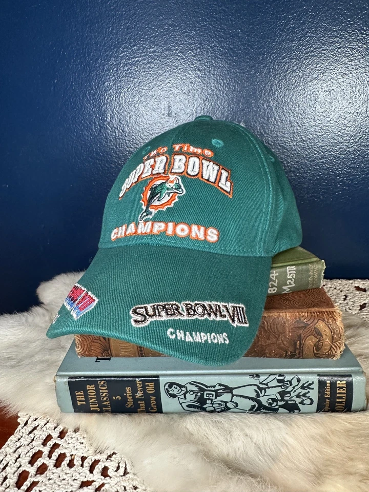 NFL Miami Dolphins Dos veces Campeones del Super Bowl con Guantes y Plato Foto 3 de 4
